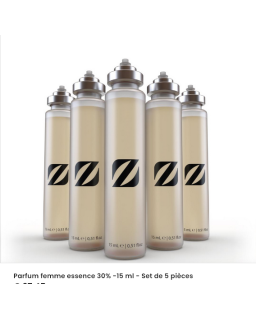 Parfum femme essence 30% -15 ml - Set de 5 pièces