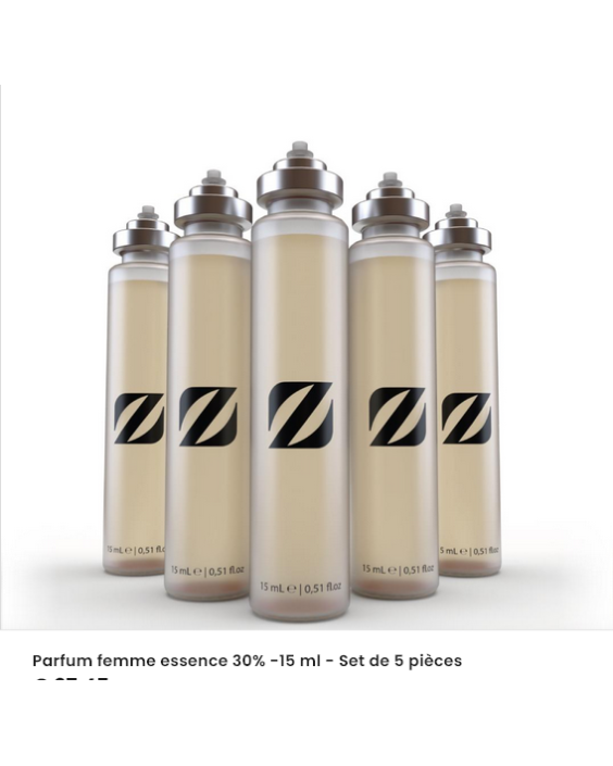 Parfum femme essence 30% -15 ml - Set de 5 pièces
